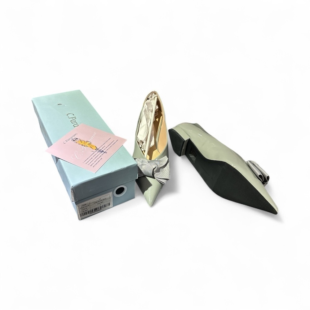 C. Paravar Gray Women's Flats with Bow - Picture 4 of 5